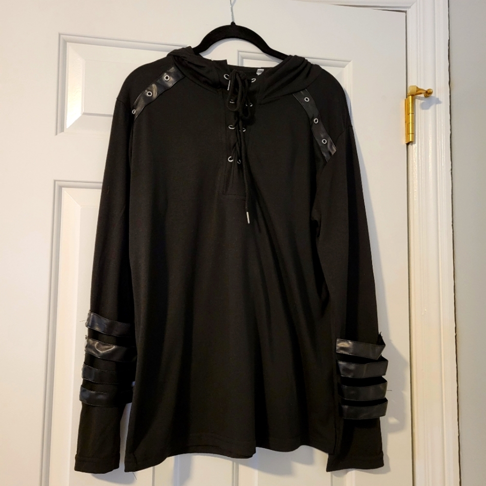 Unisex Goth Black hoodie